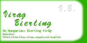 virag bierling business card